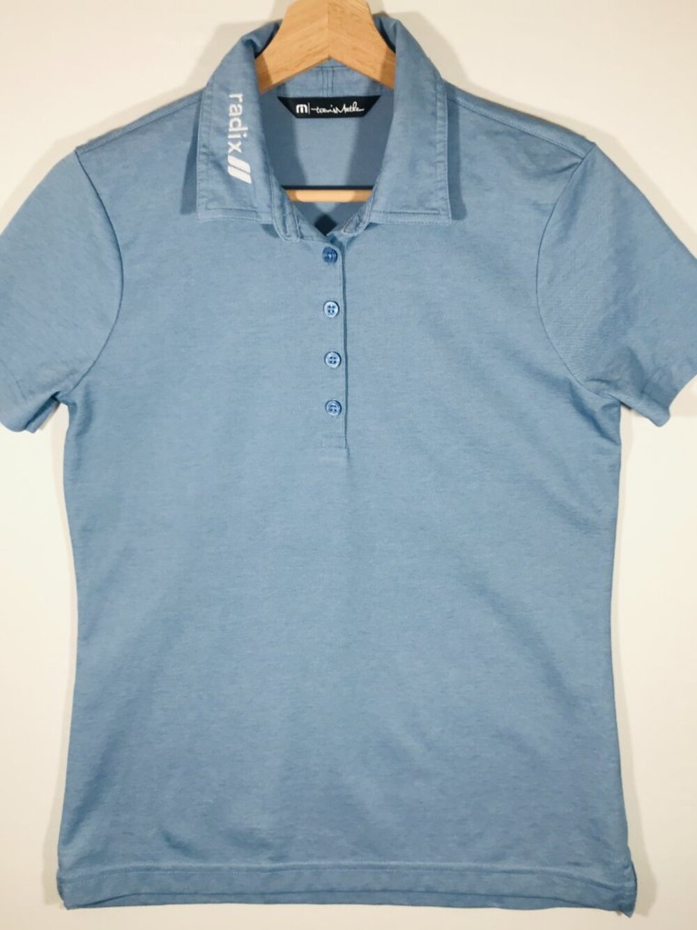Travis Mathew Men's Small Blue Short Sleeve Polo Shirt